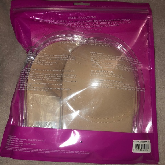 A/B strap less bra Deep plunge - Picture 3 of 4